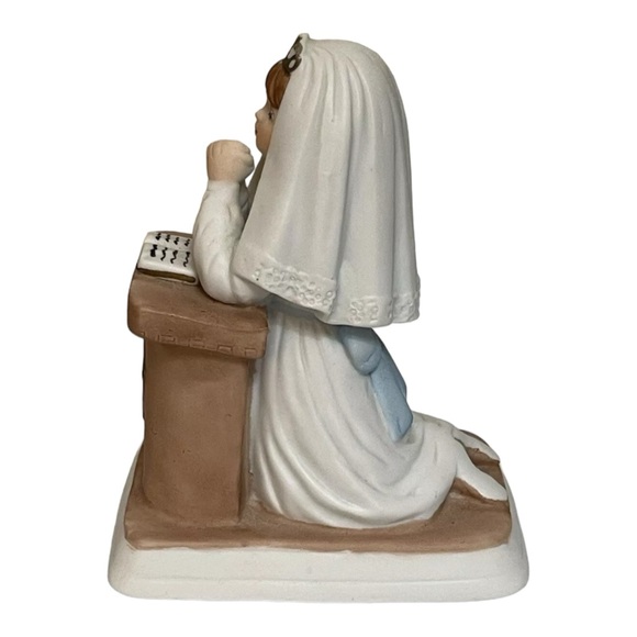 Enesco Religious Girl First Holy 1st Communion Ceramic Figure Statue VTG 1981 - Picture 8 of 14